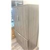Image 2 : GREY FINISH 3PCS. OFFICE DESK SET - DESK. 2 CABINETS AND STOOL