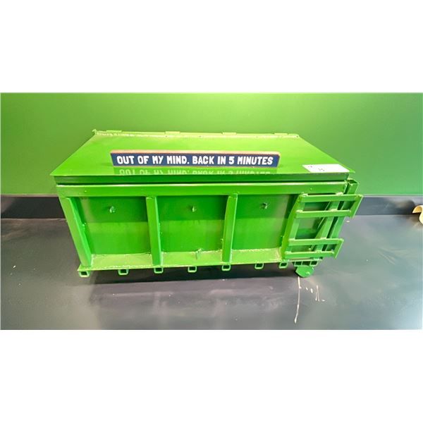 MANUFACTURERS SALESMAN SAMPLE ROLL OFF ALL METAL YARD BIN