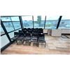 Image 1 : GROUP OF (20) BLACK STACKING CHAIRS