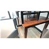 Image 6 : COUNTER HEIGHT DINING TABLE W/LEAF AND (8) CHAIRS