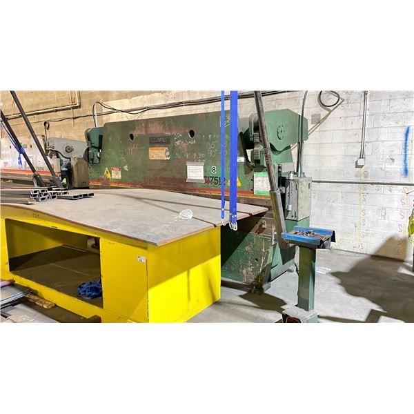 ACCURPRESS MODEL 717512 INDUSTRIAL STEEL BRAKE - 175 TON CAPACITY, BED LENGTH 12FT