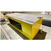 Image 4 : HEAVY DUTY STEEL WORK TABLE - APPROX. 120" ACROSS X 45" WIDE X 39" HIGH