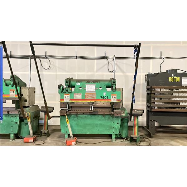 ACCURPRESS MODEL 7606 INDUSTRIAL STEEL BRAKE - 60 TON CAPACITY, BED LENGTH 6FT