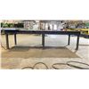 Image 3 : HEAVY DUTY STEEL WORK TABLE WITH 1" THICK TOP X 144" ACROSS X 60" WIDE X 36" HIGH