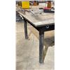 Image 4 : HEAVY DUTY STEEL WORK TABLE WITH 1" THICK TOP X 144" ACROSS X 60" WIDE X 36" HIGH