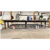 Image 2 : HEAVY DUTY STEEL WORK TABLE WITH 1" THICK TOP X 189" ACROSS X 48" WIDE X 36" HIGH