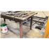 Image 3 : HEAVY DUTY STEEL WORK TABLE WITH 1" THICK TOP X 189" ACROSS X 48" WIDE X 36" HIGH