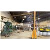 Image 2 : 1000 LBS. CAPACITY SWING ARM JIB CRANE - APPROX. 15FT HIGH WITH 16FT ARM