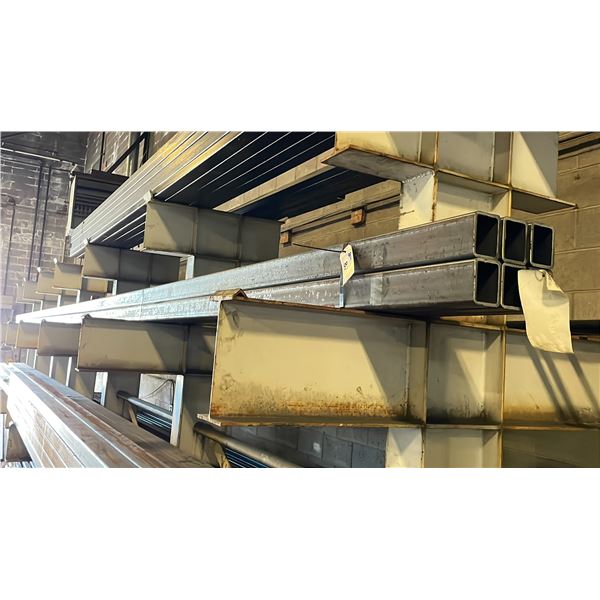 STEEL FABRICATING MATERIAL - APPROX. 6 PCS (30 FT LENGTHS X 4" X 3") SQUARE TUBING