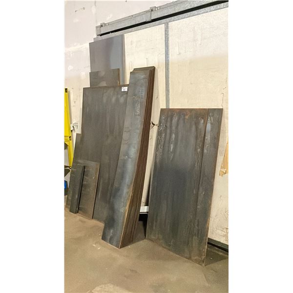 STEEL SHEET METAL FABRICATING MATERIAL - ASSORTED LENGTHS & SIZES