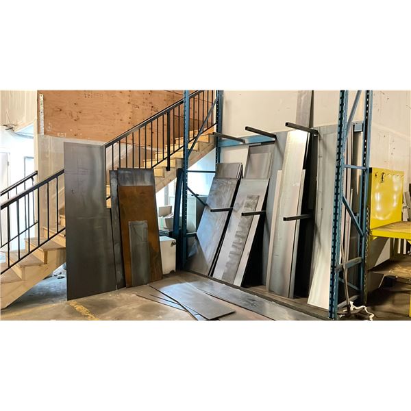STEEL SHEET METAL FABRICATING MATERIAL - ASSORTED LENGTHS & SIZES