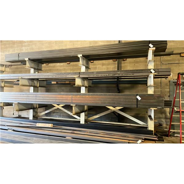 CANTILEVER METAL STORAGE RACK SYSTEM *WELDED TOGETHER, DOES NOT DISASSEMBLE*
