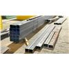 Image 4 : LARGE GROUP OF ASSORTED STEEL FABRICATING MATERIAL -(7) 6FT X 12FT METAL SHEETS, (15) 24FT X 3" X 3"