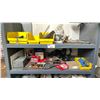 Image 2 : WELDED METAL SHELF UNIT W/CONTENTS - LARGE QUANTITY & ASSORTMENT OF TOOLS, HARDWARE,