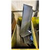 Image 2 : YELLOW METAL SCRAP BIN W/FORKLIFT SLOTS *CONTENTS INCLUDED*