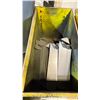 Image 3 : YELLOW METAL SCRAP BIN W/FORKLIFT SLOTS *CONTENTS INCLUDED*