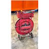 Image 3 : RED METAL BANDING CART WITH SOME MATERIAL WITH BAND TIGHTENING TOOL