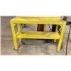 Image 3 : WELDED STEEL WORKBENCH WITH BACKRACK - APPROX. 60" ACROSS X 24" WIDE X 72" HIGH