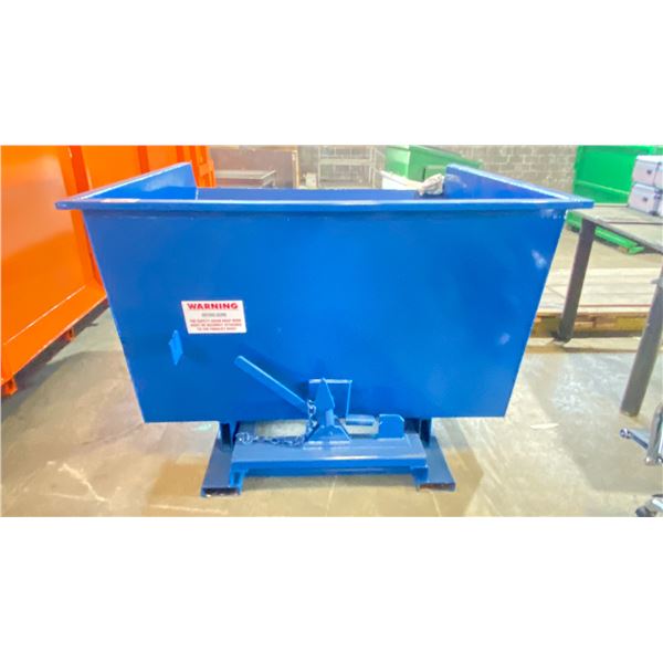BRAND NEW!! BLUE TILT OFF BIN 64''L X 60"W X 454' H
