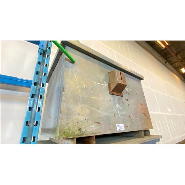 2 METAL SHOP BINS WITH SPARE PARTS & SCRAP METAL *CONTENTS INCLUDED*