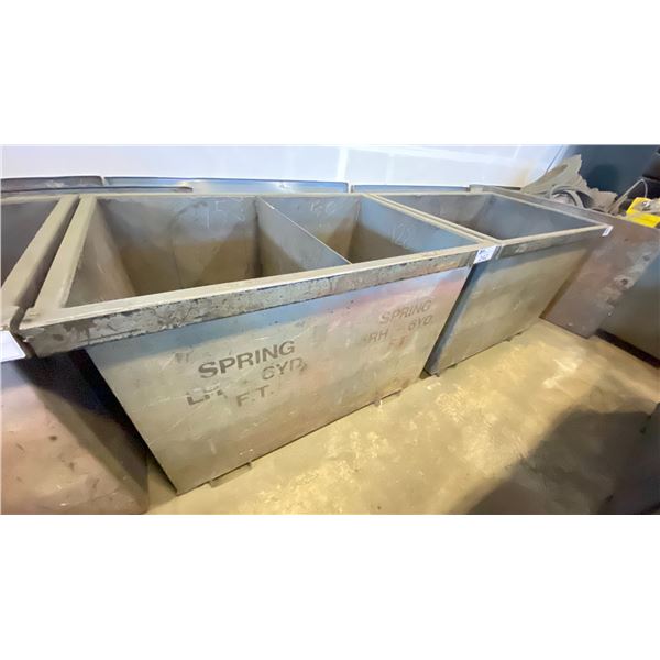 2 METAL SHOP BINS WITH SPARE PARTS & SCRAP METAL *CONTENTS INCLUDED*