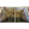 Image 2 : 2 METAL SHOP BINS WITH SPARE PARTS & SCRAP METAL *CONTENTS INCLUDED*