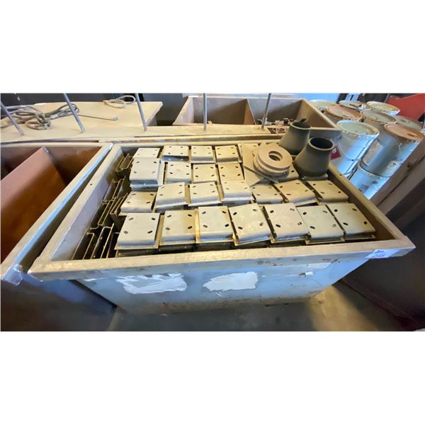 2 METAL SHOP BINS WITH SPARE PARTS & SCRAP METAL *CONTENTS INCLUDED*