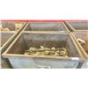 Image 2 : 2 METAL SHOP BINS WITH SPARE PARTS & SCRAP METAL *CONTENTS INCLUDED*
