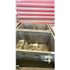 Image 2 : 2 METAL SHOP BINS WITH SPARE PARTS & SCRAP METAL *CONTENTS INCLUDED*