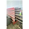 Image 2 : LARGE INDUSTRIAL CUSTOM MATERIAL RACK W/ ASSORTED MATERIAL INCLUDING FLAT