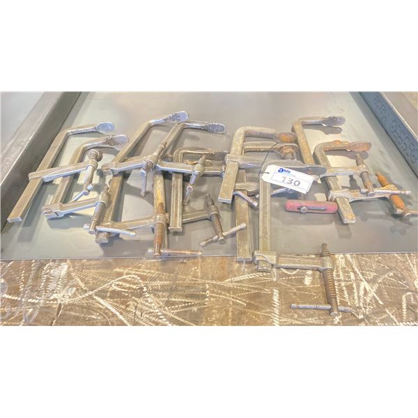 GROUP OF 12 INDUSTRIAL WELDERS C-CLAMPS