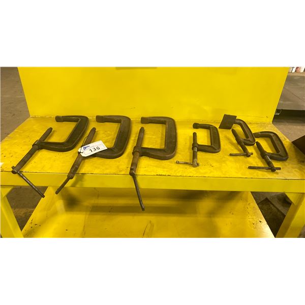 GROUP OF 6 INDUSTRIAL WELDERS C-CLAMPS