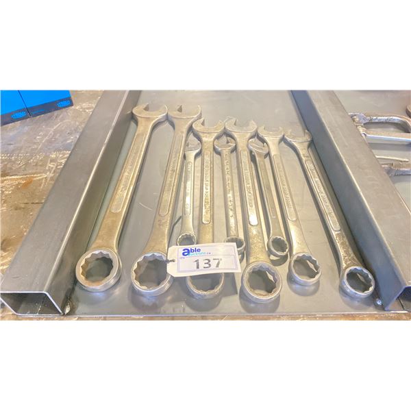 GROUP OF 9 ASSORTED SIZE COMBINATION WRENCHES