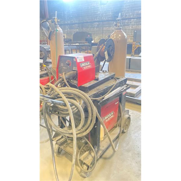 LINCOLN ELECTRIC FLEXTEC 450 WELDING MACHINE W/ LINCOLN ELECTRIC LF-72 WIRE FEED MIG WELDER WITH