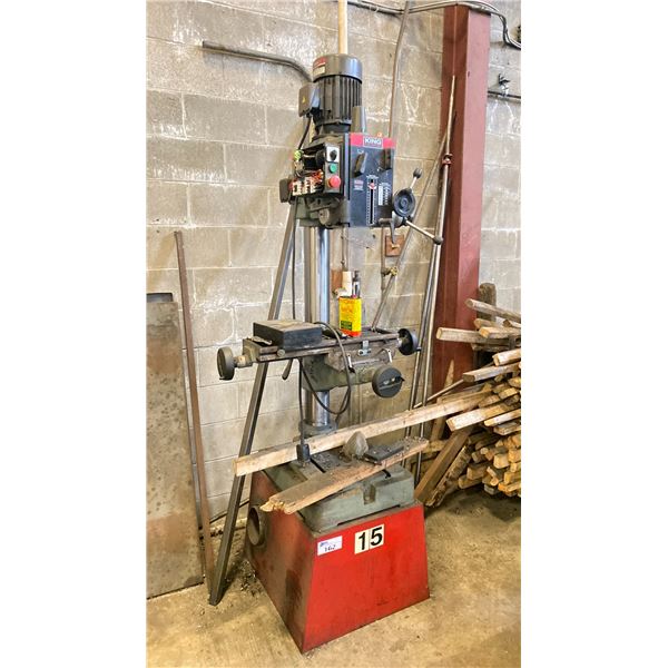 KING INDUSTRIAL MODEL KC-40HC-6 GEAR HEAD MILLING & DRILLING MACHINE