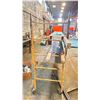 Image 3 : YELLOW ADJUSTABLE ROLLING PAINTERS  SCAFFOLD ONE DECK ONLY WITH TWO WOODEN PLANKS