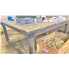 Image 5 : HEAVY DUTY STEEL WORK TABLE WITH 1" THICK TOP X 20' ACROSS X 7' WIDE X 3' HIGH