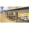 Image 2 : HEAVY DUTY STEEL WORK TABLE WITH 1" THICK TOP X 18' ACROSS X 6' WIDE X 3' HIGH