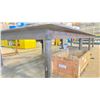 Image 3 : HEAVY DUTY STEEL WORK TABLE WITH 1" THICK TOP X 18' ACROSS X 6' WIDE X 3' HIGH