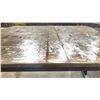 Image 3 : HEAVY DUTY STEEL WORK TABLE WITH 1" THICK TOP X 12' ACROSS X 5' WIDE X 3' HIGH