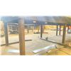 Image 2 : HEAVY DUTY STEEL WORK TABLE WITH 1" THICK TOP X 12' ACROSS X 5' WIDE X 3' HIGH
