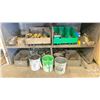 Image 4 : WELDED METAL SHELVING UNIT WITH CONTENTS- ASSORTED TOOLS, HARDWARE, FABRICATED WASTE BIN COMPONENT