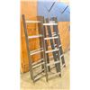 Image 1 : GROUP OF 5 FABRICATED STEEL 5 RUNG LADDERS