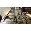 Image 3 : INDUSTRIAL MATERIAL RACK ( 76"H X 166"W X 51"D ) WITH 2 ROLLING MATERIAL CONVEYORS
