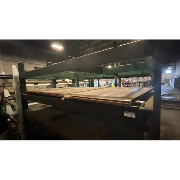 STACK OF APPROX 10 SHEETS OF FABRICATING STEEL  APPROX 10'L X 5.1' W X 1/8" THICK