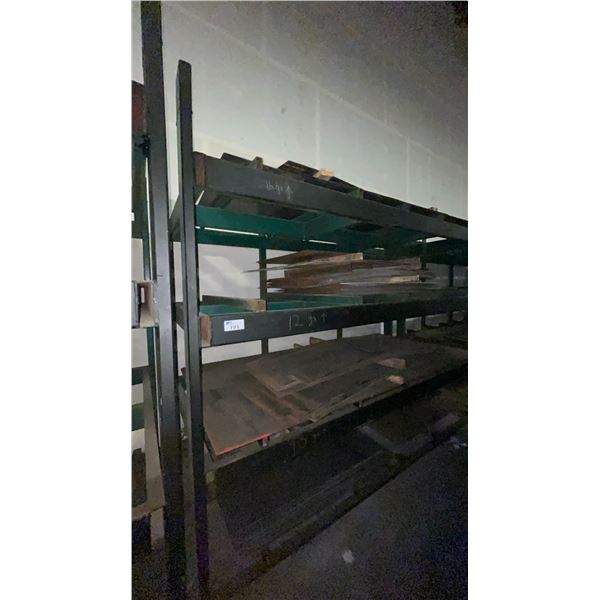 INDUSTRIAL 3 TIER HEAVY DUTY MATERIAL RACKING ( APPROX 9'H X 11'L X 7.5'D )