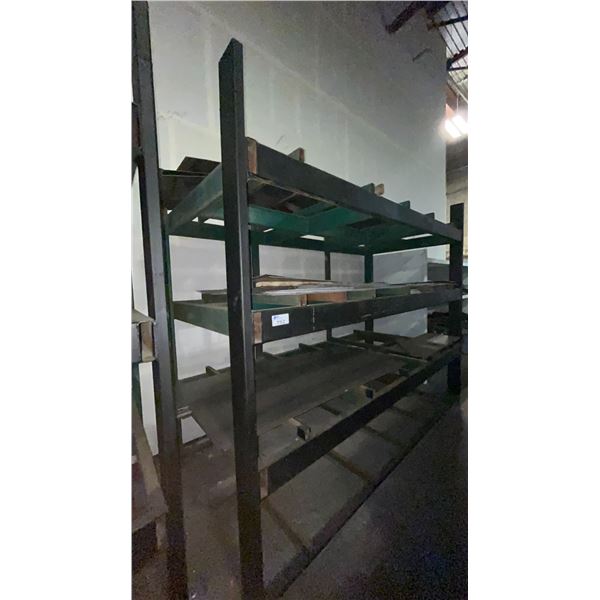 INDUSTRIAL 3 TIER HEAVY DUTY MATERIAL RACKING ( APPROX 9'H X 11'L X 7.5'D ) WITH