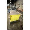 Image 2 : YELLOW WORK TABLE WITH UNDERNEATH STORAGE APPROX 72" L X 45" W X 36" H * CONTENTS UNDER TABLE