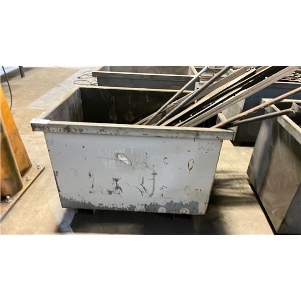 METAL SHOP BIN WITH SPARE PARTS & SCRAP METAL *CONTENTS INCLUDED*
