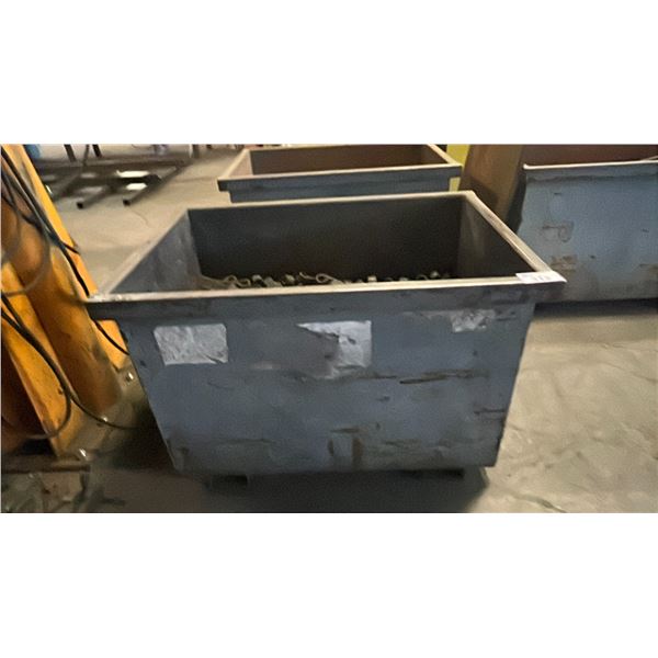 METAL SHOP BIN WITH SPARE PARTS & SCRAP METAL *CONTENTS INCLUDED*